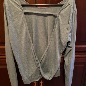 Open back athletic top